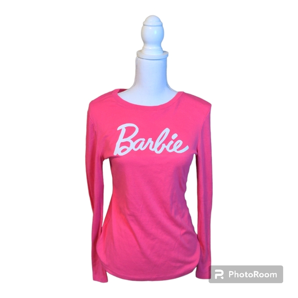 Old Navy Tops - Barbie Long Sleeve T shirt Barbiecore PINK